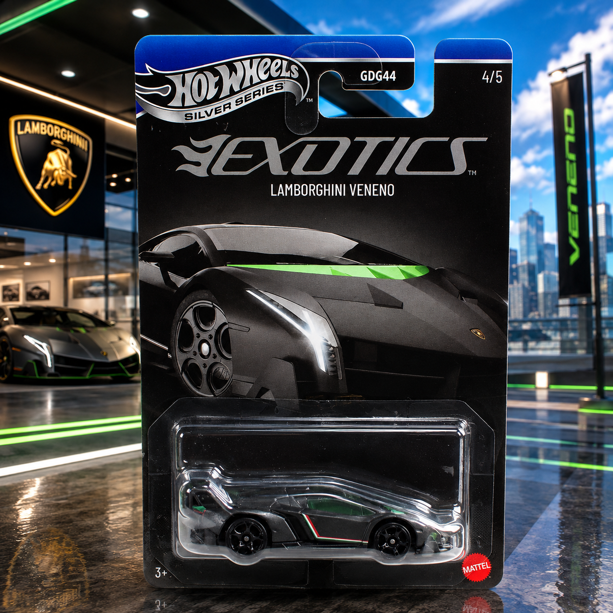 Lamborghini Venemo - Exotics Silver Series Hot Wheels