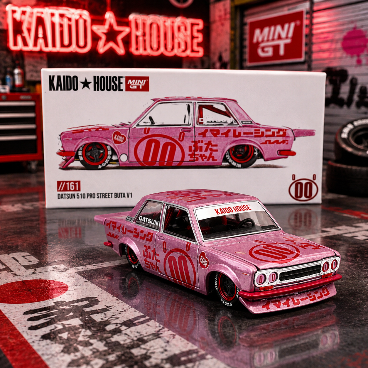 Kaido House - #161: Datsun 510 Pro Street Buta - Mini GT