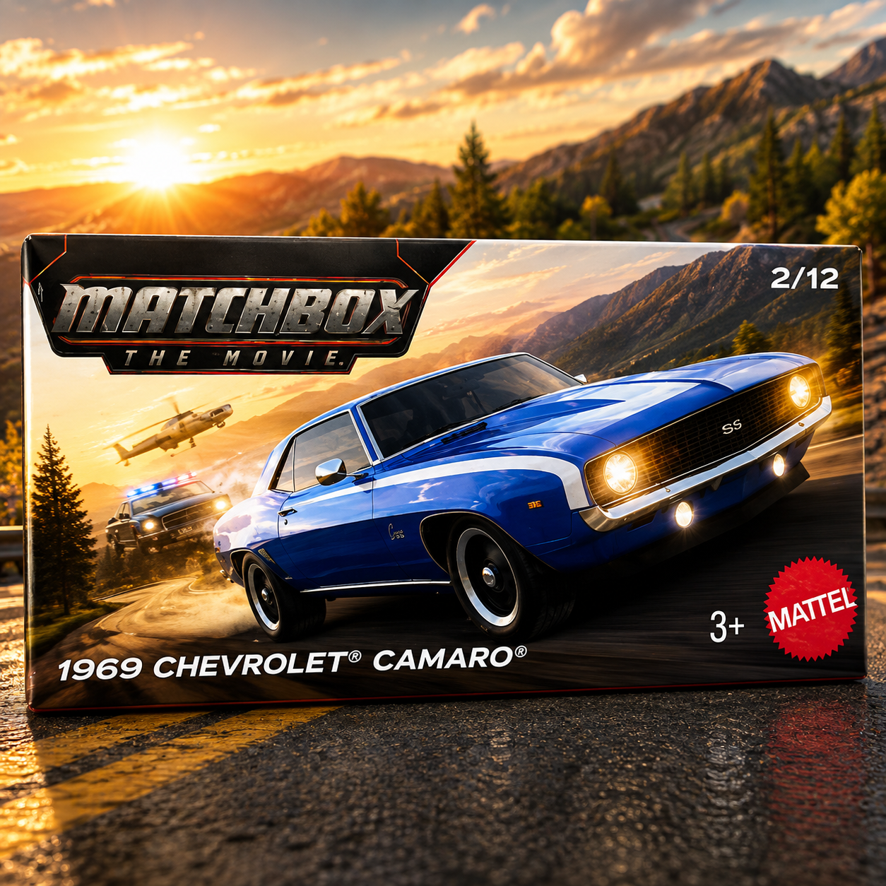 Matchbox The Movie - 1969 Chevrolet Camaro 1:64 Scale (Box Pack)