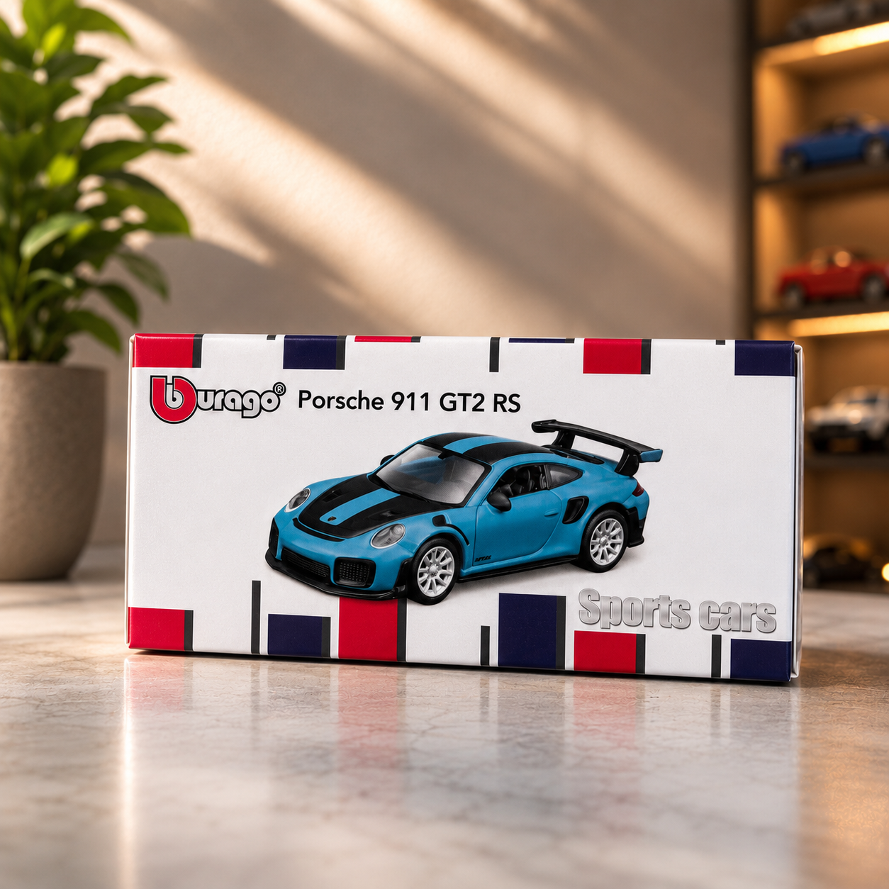 Bburago - Porsche 911 GT2 RS Blue 1:64 Scale