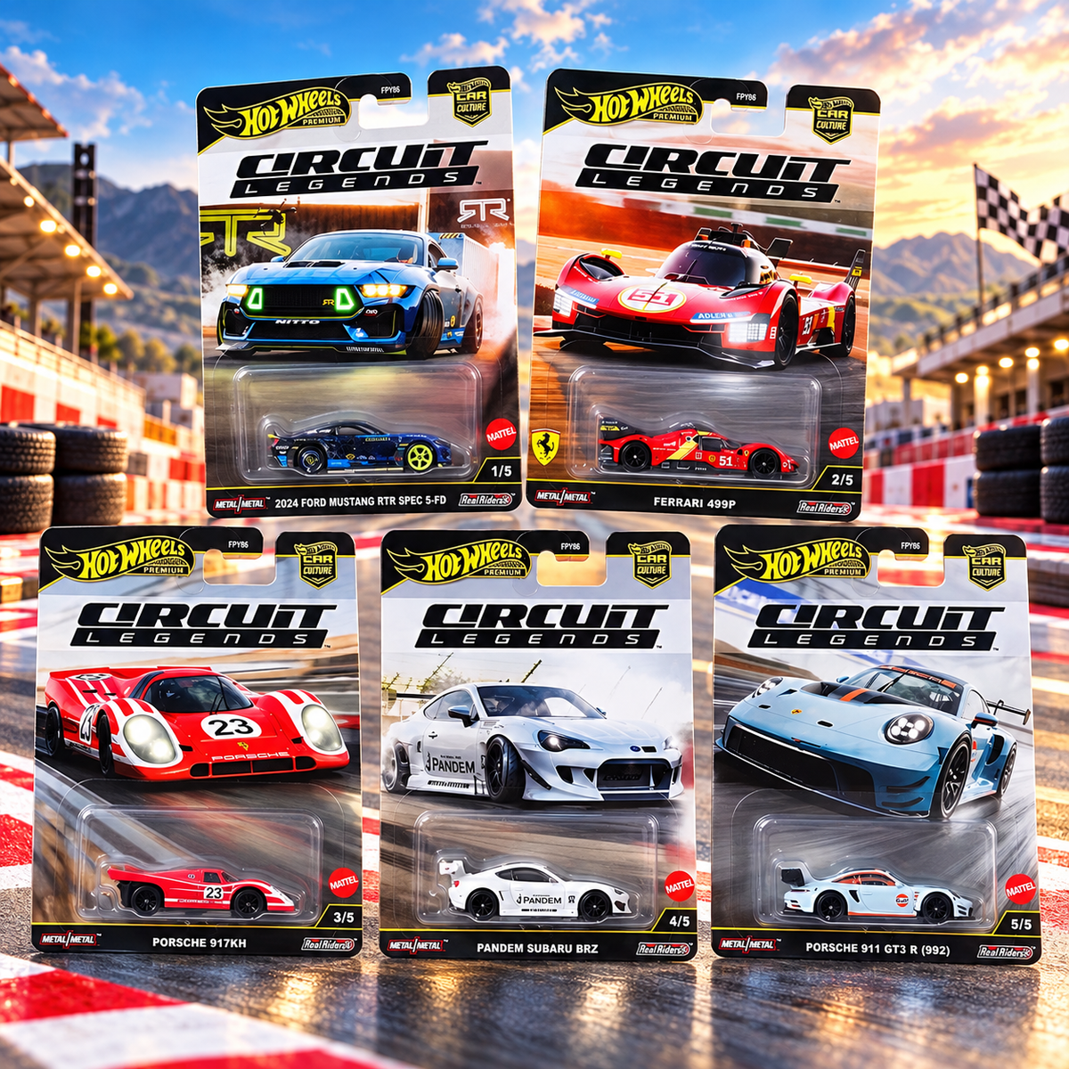 2025 Circuit Legends Set  - Hot Wheels Premium Car Culture