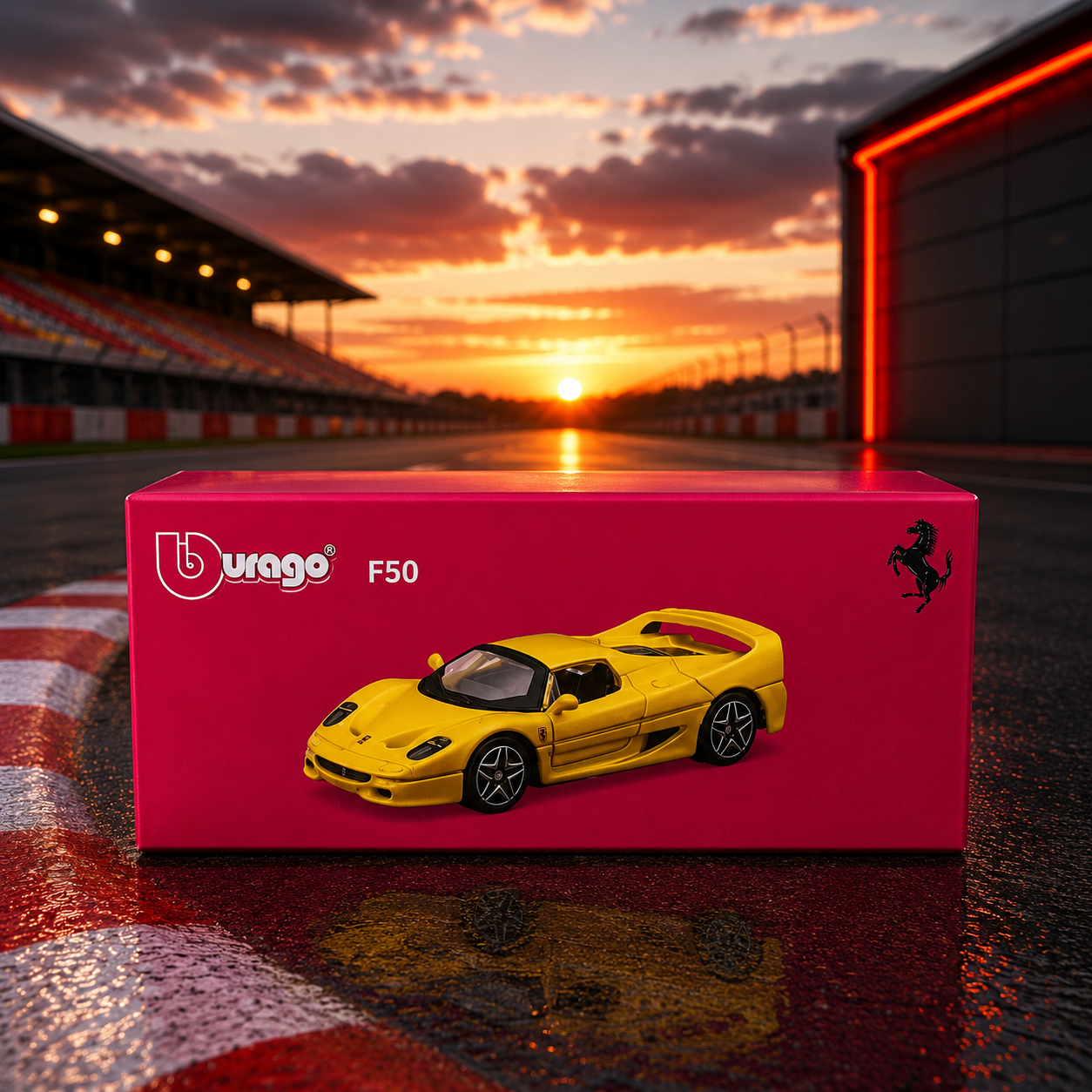 Bburago - Ferrari F50 Yellow 1:64 Scale