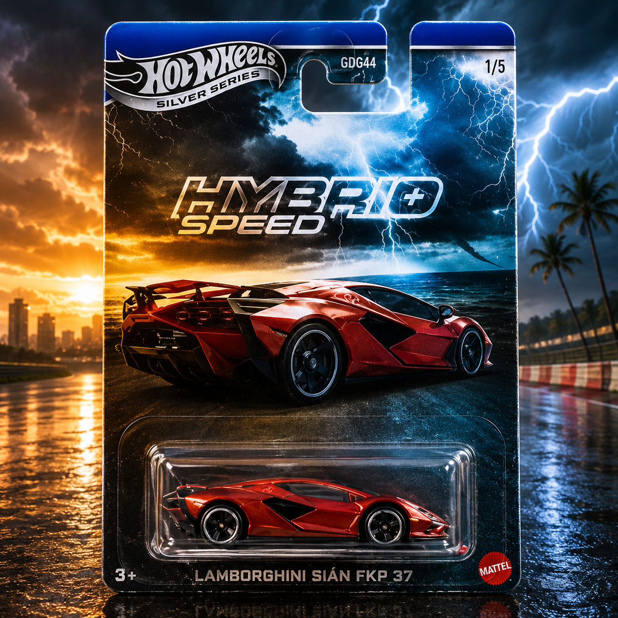 Lamborghini Sian FKP 37 - Hybrid Speed Silver Series Hot Wheels