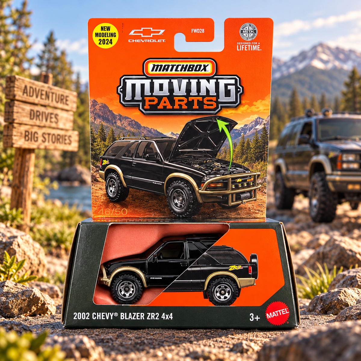Matchbox Moving Parts - 2002 Chevy Blazer ZR2 4x4