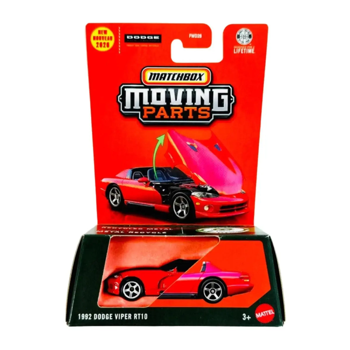 Matchbox Moving Parts - 1992 Dodge Viper RT10